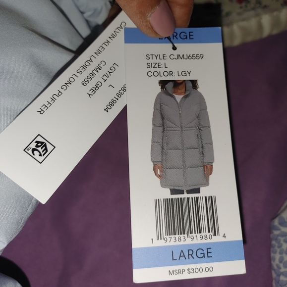 Calvin Klein Puffer Coat Sz.L NWT - Picture 10 of 11